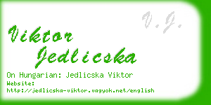 viktor jedlicska business card